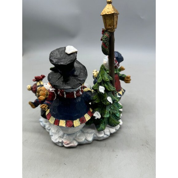Christmas Snowman Family Candle Holder Figurine Christmas Decoration READ - Picture 5 of 8